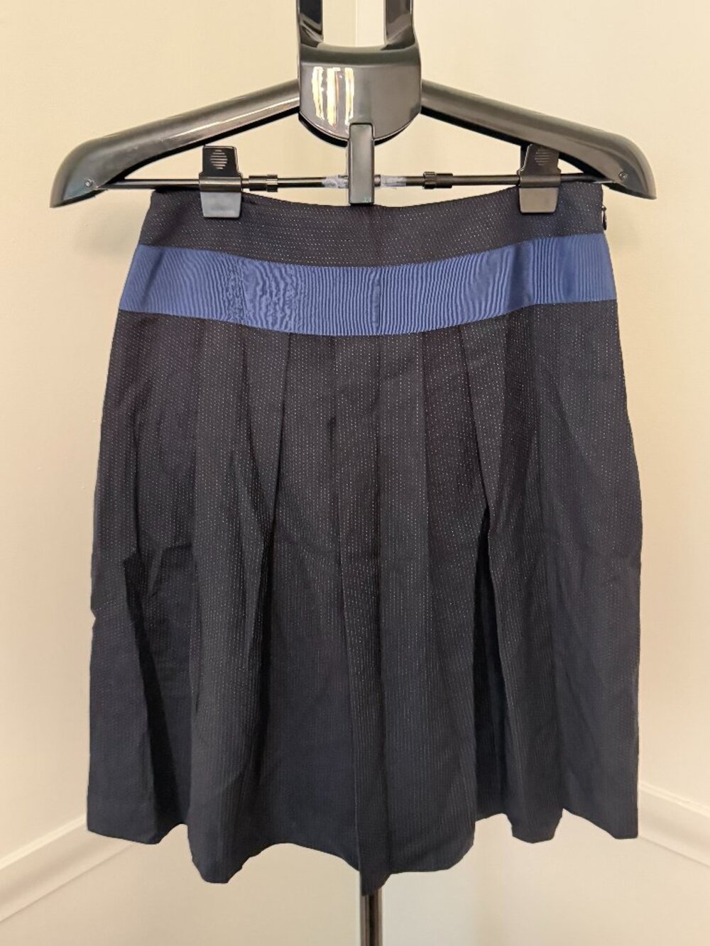 Black Fleece Black Skirt with Mini Polka Dots Size 4